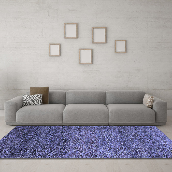 Machine Washable Abstract Blue Modern Rug in a Living Room, wshabs3059blu