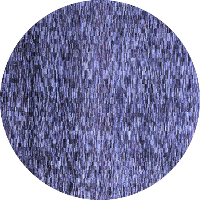 Round Abstract Blue Modern Rug, abs3059blu