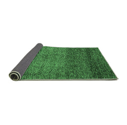 Sideview of Abstract Emerald Green Modern Rug, abs3059emgrn