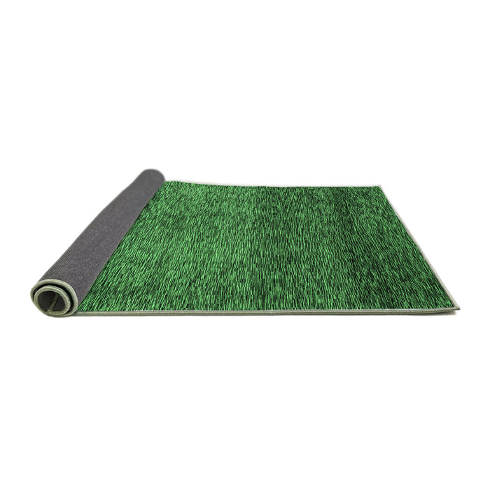 Sideview of Abstract Emerald Green Modern Rug, abs3059emgrn
