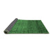 Sideview of Abstract Emerald Green Modern Rug, abs3059emgrn