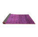 Sideview of Abstract Purple Modern Rug, abs3059pur