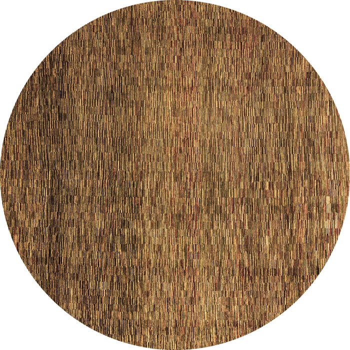 Round Abstract Brown Modern Rug, abs3059brn