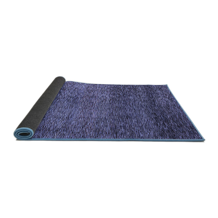 Sideview of Abstract Blue Modern Rug, abs3059blu