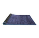 Sideview of Abstract Blue Modern Rug, abs3059blu