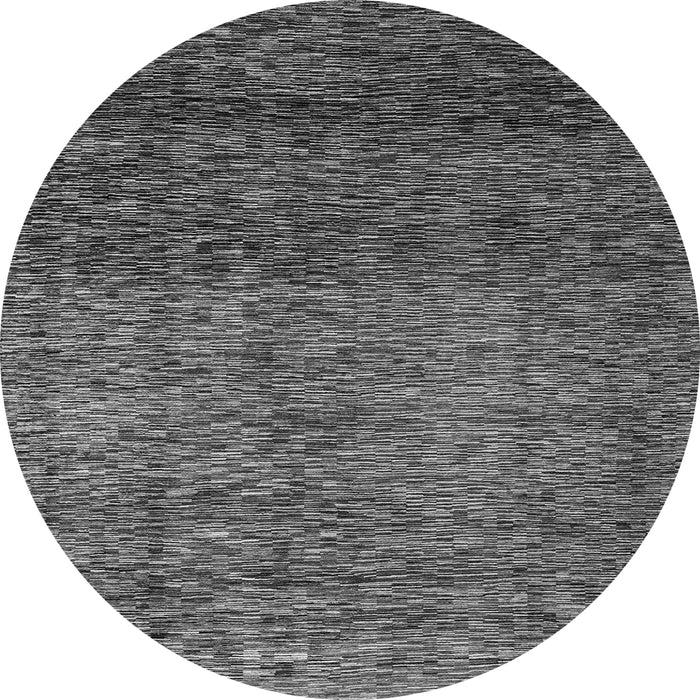 Round Machine Washable Abstract Gray Modern Rug, wshabs3059gry