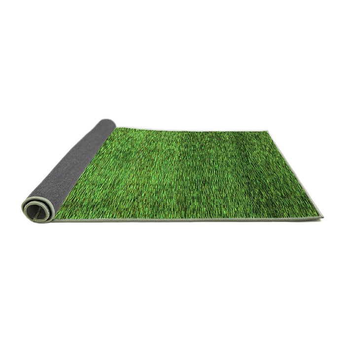 Sideview of Abstract Green Modern Rug, abs3059grn