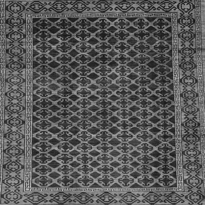 Square Machine Washable Southwestern Gray Country Rug, wshabs305gry