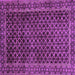 Square Southwestern Purple Country Rug, abs305pur