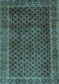 Southwestern Light Blue Country Rug, abs305lblu