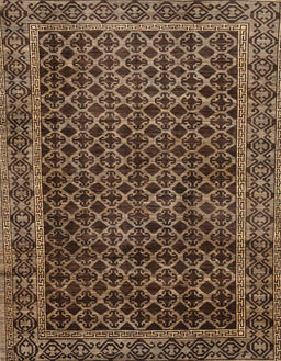 Abstract Bakers Brown Southwestern Rug, abs305