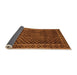 Sideview of Southwestern Orange Country Rug, abs305org