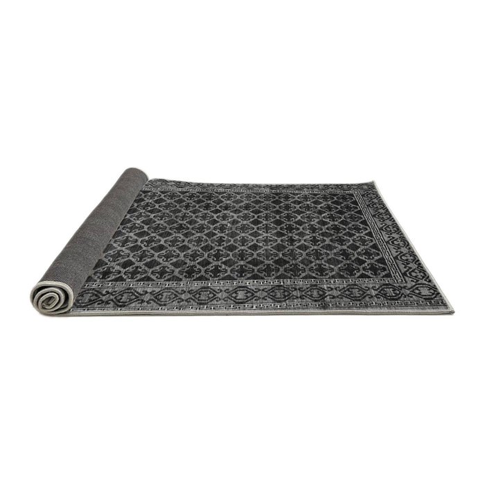 Sideview of Southwestern Gray Country Rug, abs305gry
