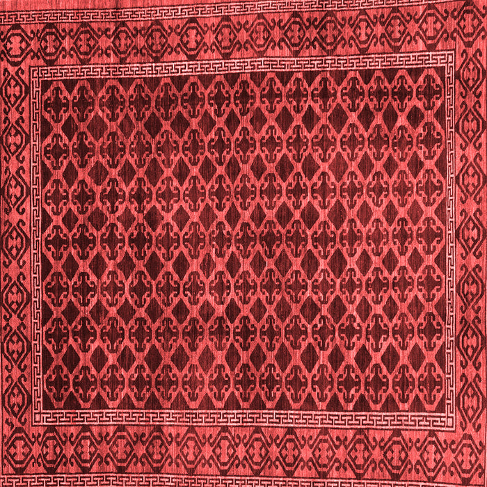 Machine Washable Southwestern Red Country Rug, wshabs305red