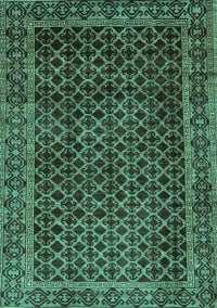 Southwestern Turquoise Country Rug, abs305turq