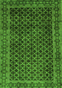 Southwestern Green Country Rug, abs305grn