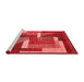 Modern Red Washable Rugs