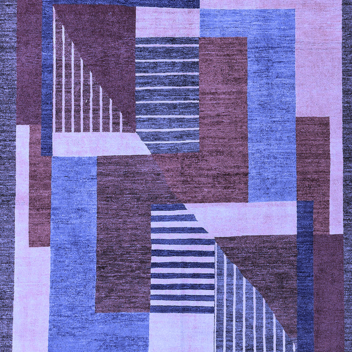 Machine Washable Abstract Blue Modern Rug, wshabs3060blu