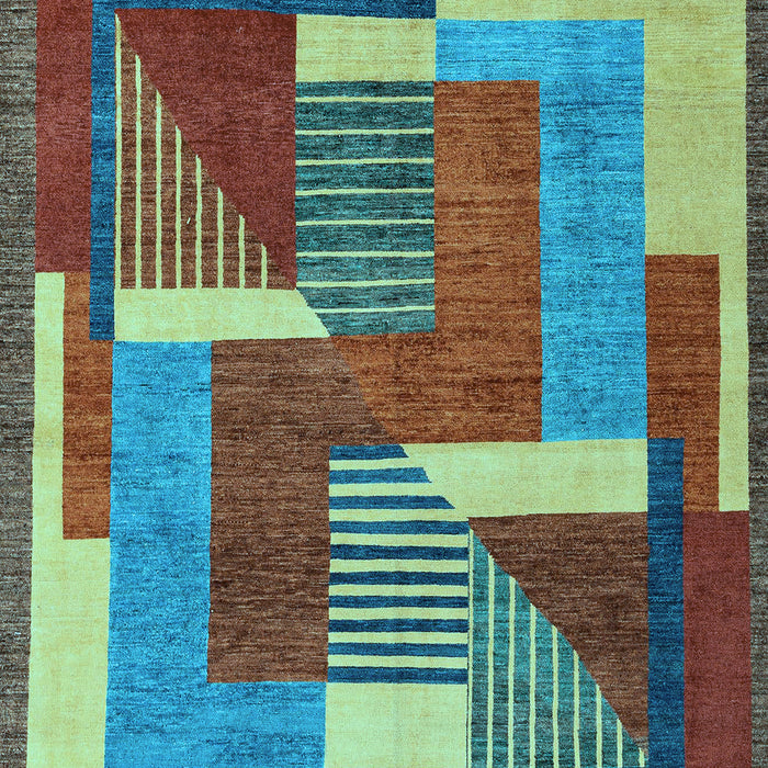 Machine Washable Abstract Light Blue Modern Rug, wshabs3060lblu
