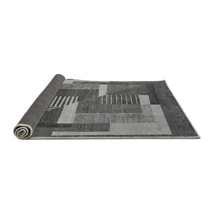 Sideview of Abstract Gray Modern Rug, abs3060gry