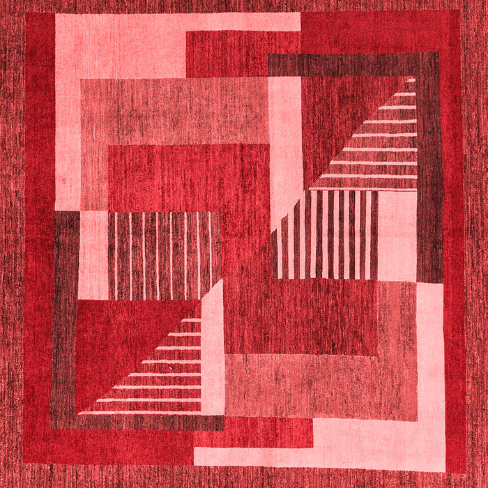 Machine Washable Abstract Red Modern Rug, wshabs3060red