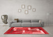 Modern Red Washable Rugs