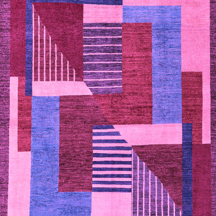Machine Washable Abstract Purple Modern Area Rugs, wshabs3060pur