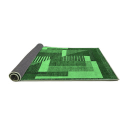 Sideview of Abstract Emerald Green Modern Rug, abs3060emgrn