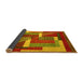 Sideview of Abstract Yellow Modern Rug, abs3060yw