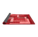 Abstract Red Modern Area Rugs