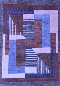 Abstract Blue Modern Rug, abs3060blu