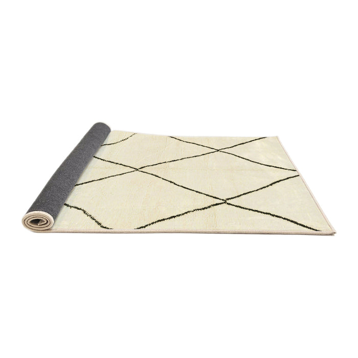 Sideview of Abstract Beige Solid Rug, abs3061