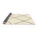 Sideview of Abstract Beige Solid Rug, abs3061