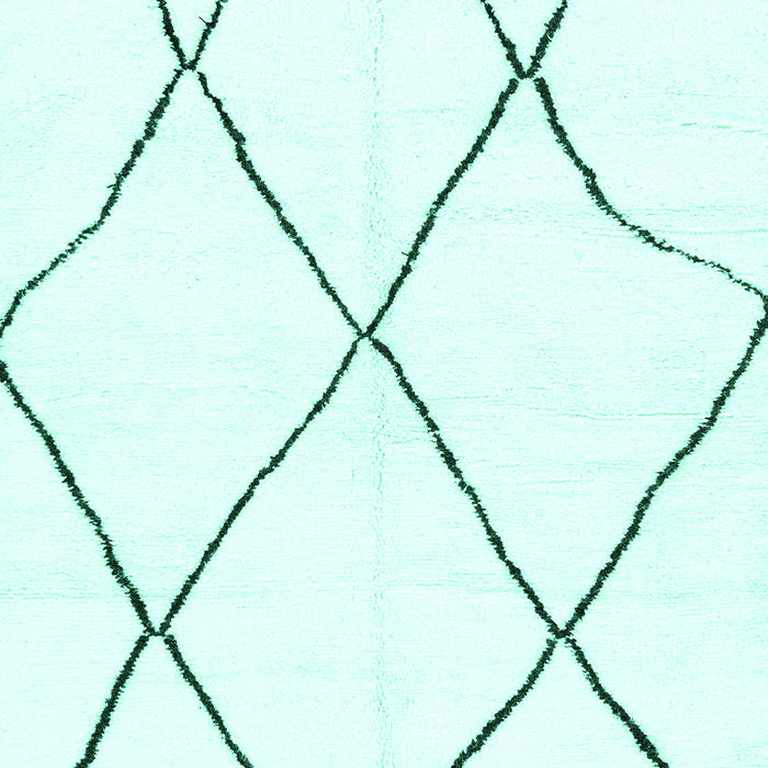 Solid Turquoise Modern Rug, abs3061turq