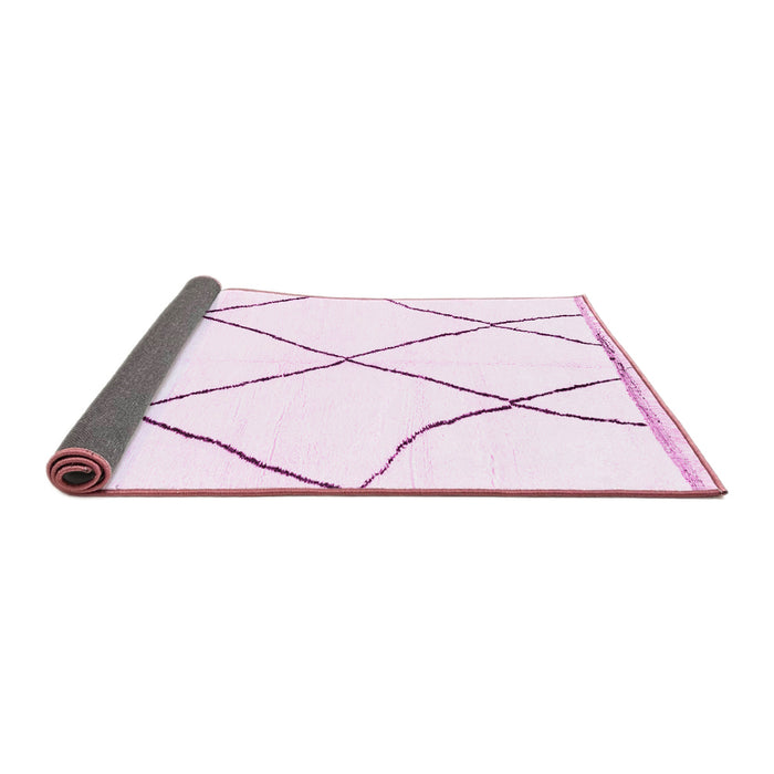 Sideview of Solid Pink Modern Rug, abs3061pnk