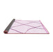 Sideview of Solid Pink Modern Rug, abs3061pnk