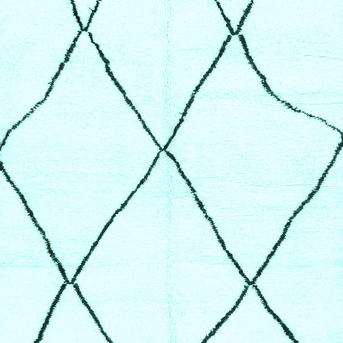 Machine Washable Solid Light Blue Modern Rug, wshabs3061lblu