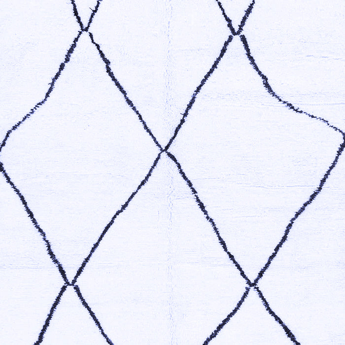 Machine Washable Solid Blue Modern Rug, wshabs3061blu