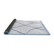 Sideview of Solid Blue Modern Rug, abs3061blu