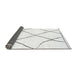 Sideview of Solid Gray Modern Rug, abs3061gry