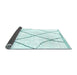 Sideview of Solid Light Blue Modern Rug, abs3061lblu