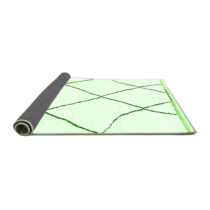Sideview of Solid Green Modern Rug, abs3061grn