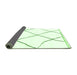 Sideview of Solid Green Modern Rug, abs3061grn