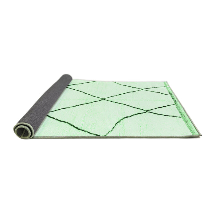 Sideview of Solid Emerald Green Modern Rug, abs3061emgrn