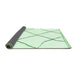 Sideview of Solid Emerald Green Modern Rug, abs3061emgrn