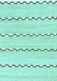 Solid Turquoise Modern Rug, abs3062turq