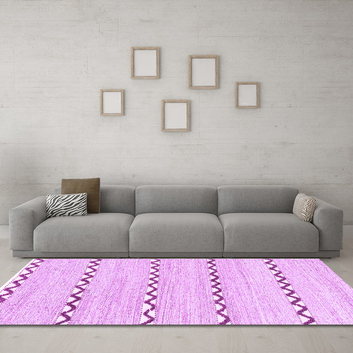 Machine Washable Solid Purple Modern Area Rugs in a Living Room, wshabs3062pur