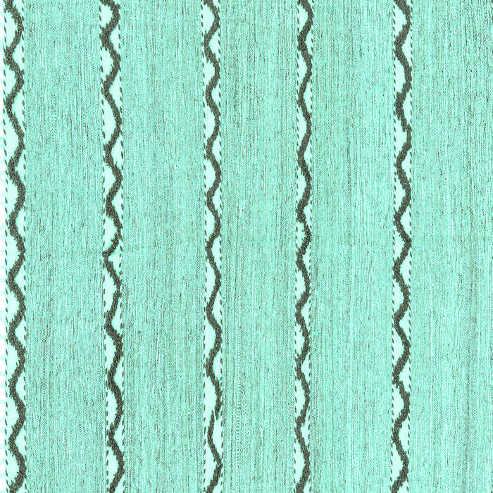 Square Solid Turquoise Modern Rug, abs3062turq