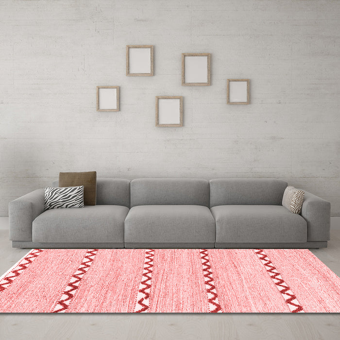 Modern Red Washable Rugs