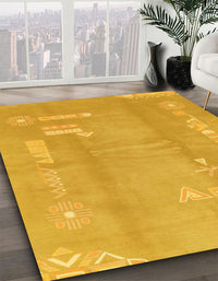 Abstract Orange Modern Rug, abs3063